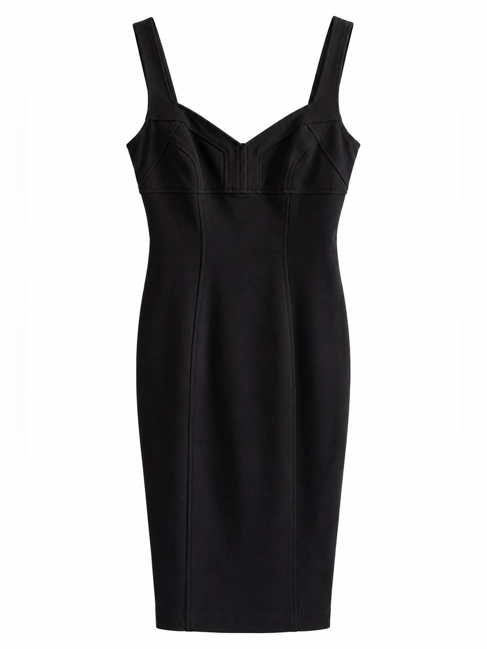 Diane von Furstenberg DVF Heron Black Corset Sheath Dress Size 8